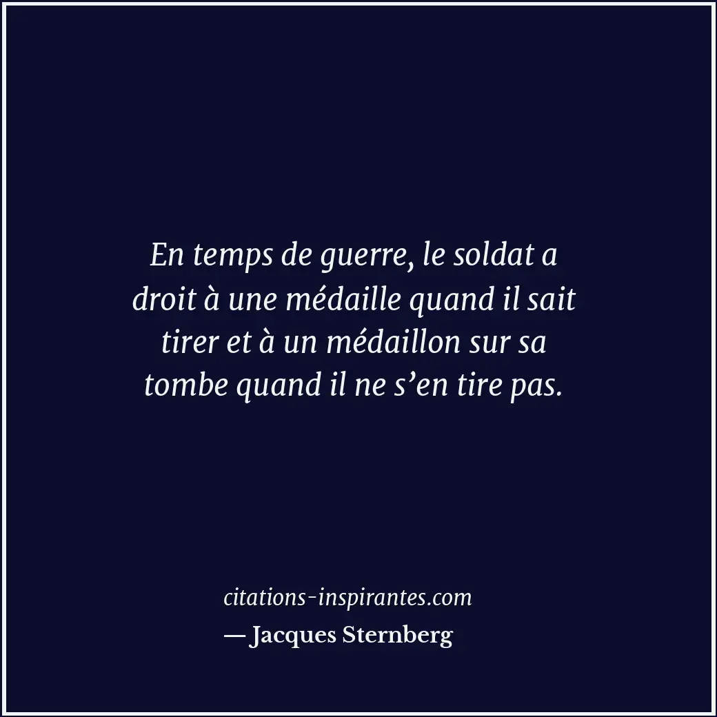 Citation de Jacques Sternberg