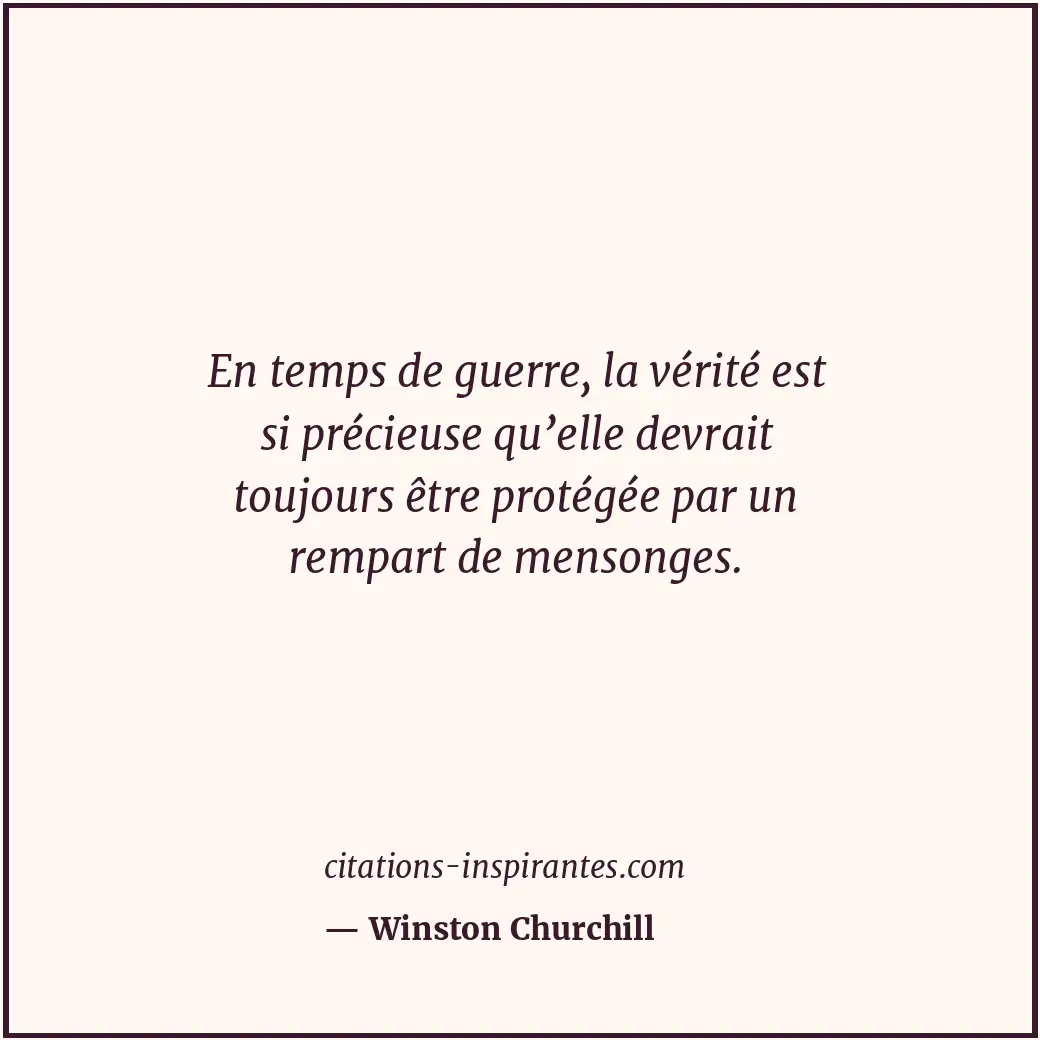 Citation de Winston Churchill