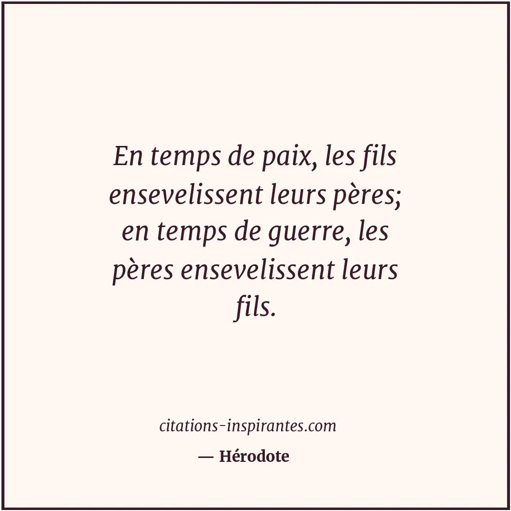 Citation de Hérodote