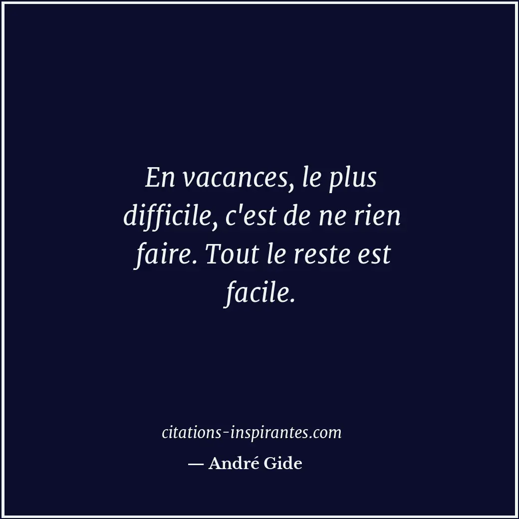 Citation de André Gide