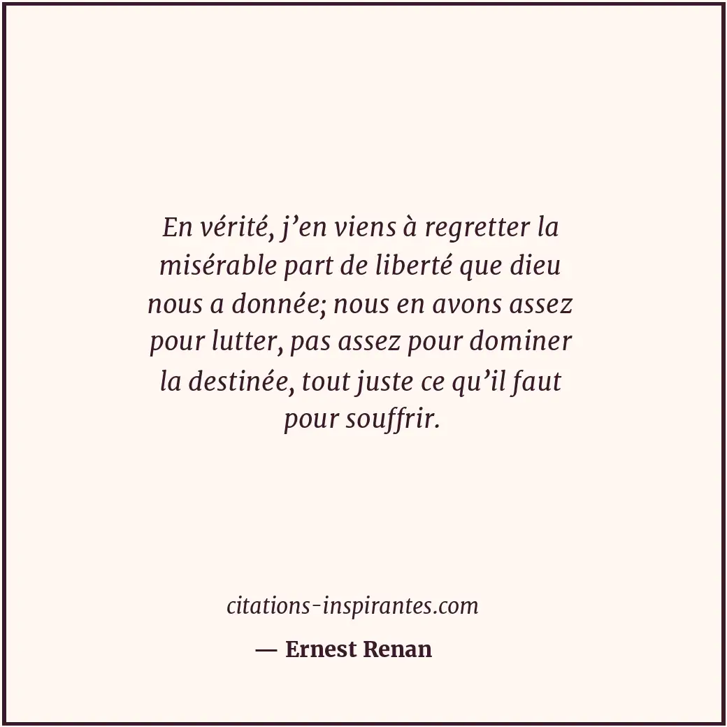 Citation de Ernest Renan