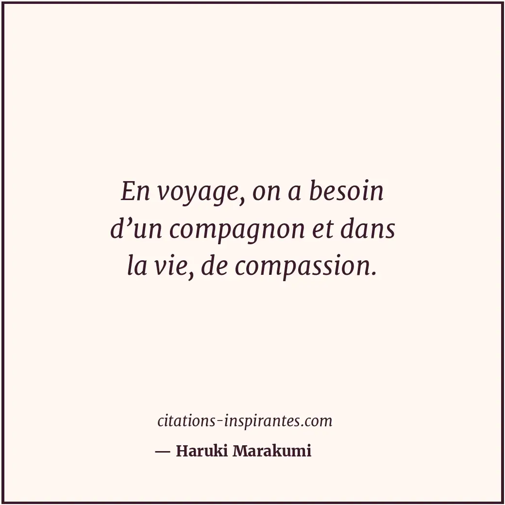 Citation de Haruki Marakumi