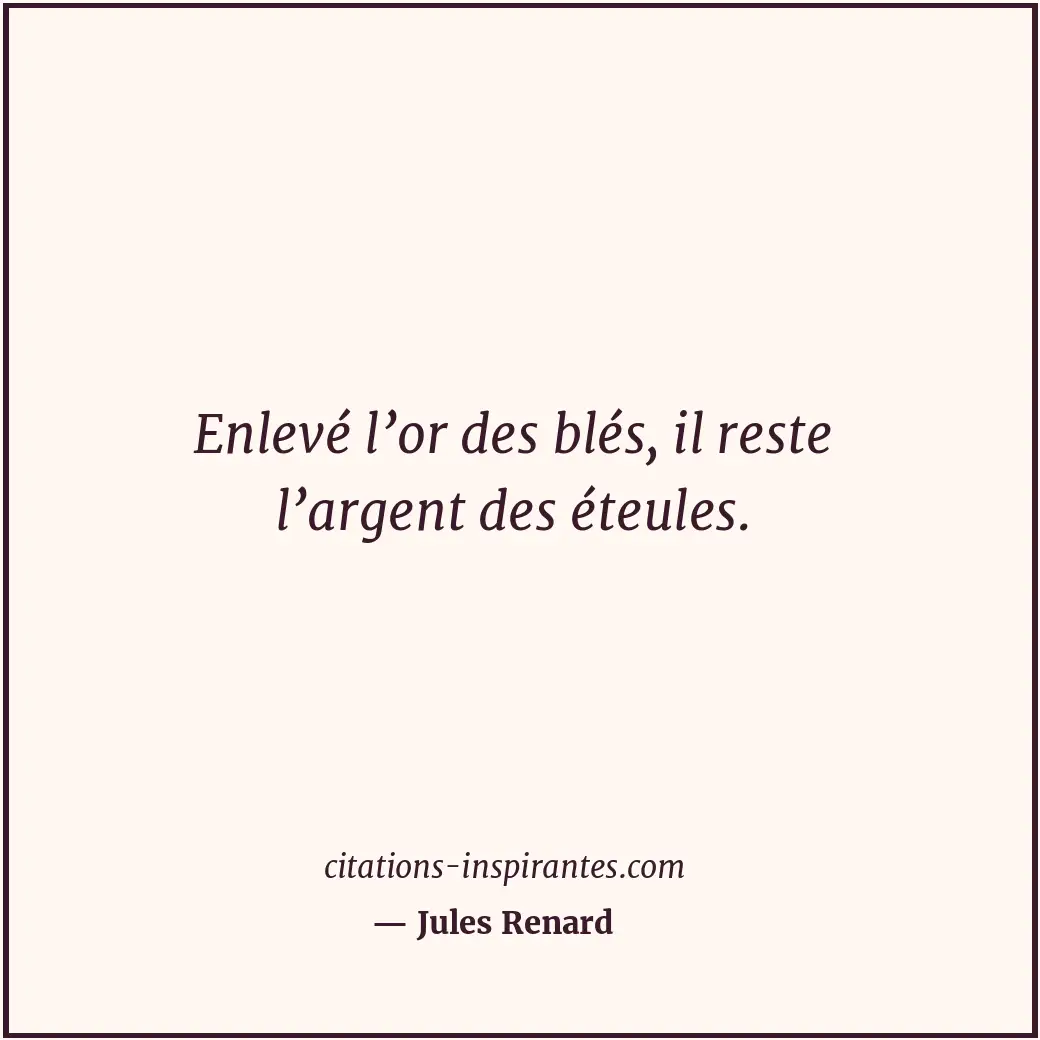 Citation de Jules Renard