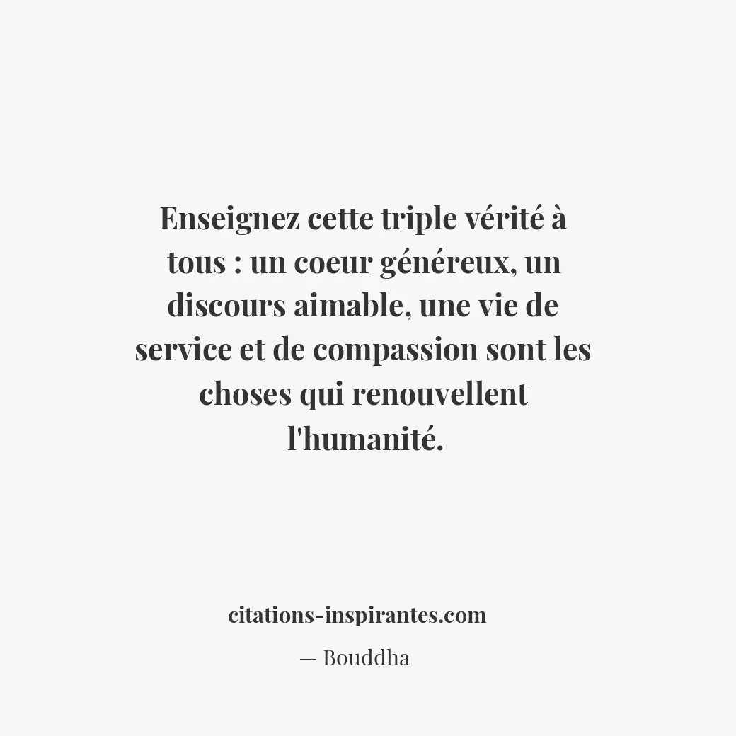 Citation de Bouddha