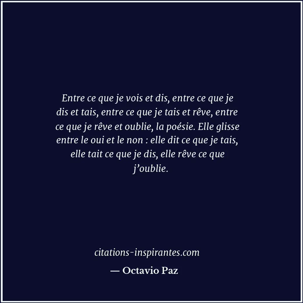 Citation de Octavio Paz