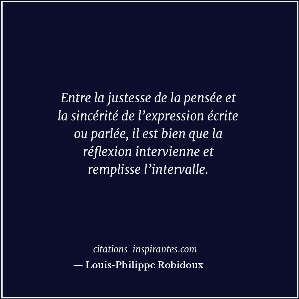 Citation de Louis-Philippe Robidoux