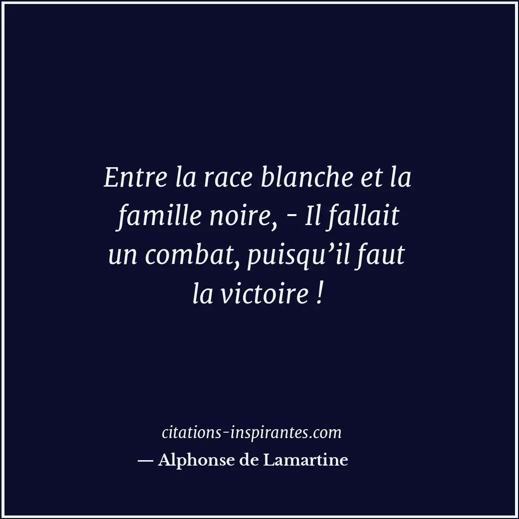 Citation de Alphonse de Lamartine