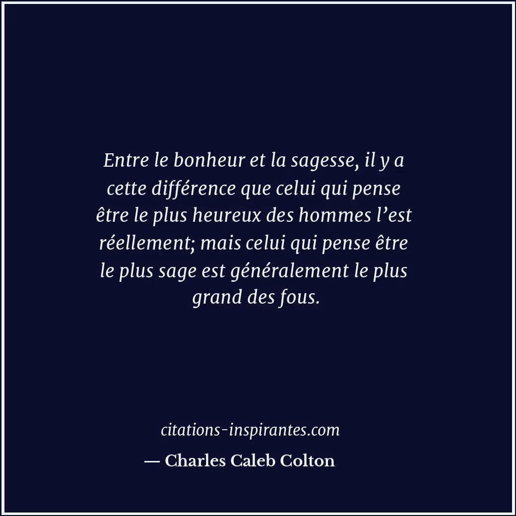 Citation de Charles Caleb Colton