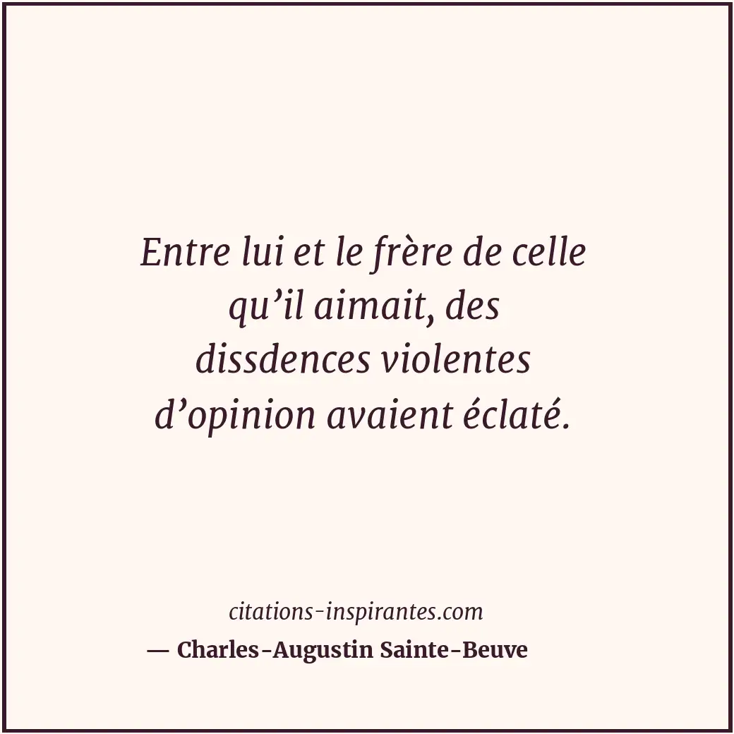 Citation de Charles-Augustin Sainte-Beuve