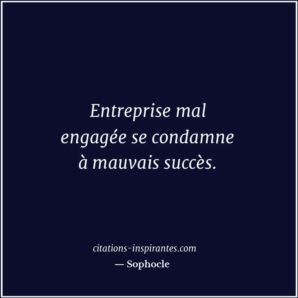 Citation de Sophocle