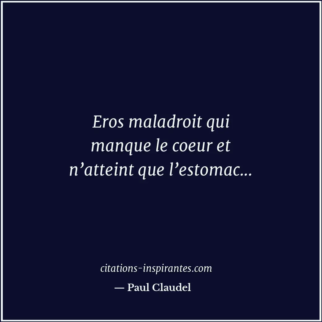 Citation de Paul Claudel