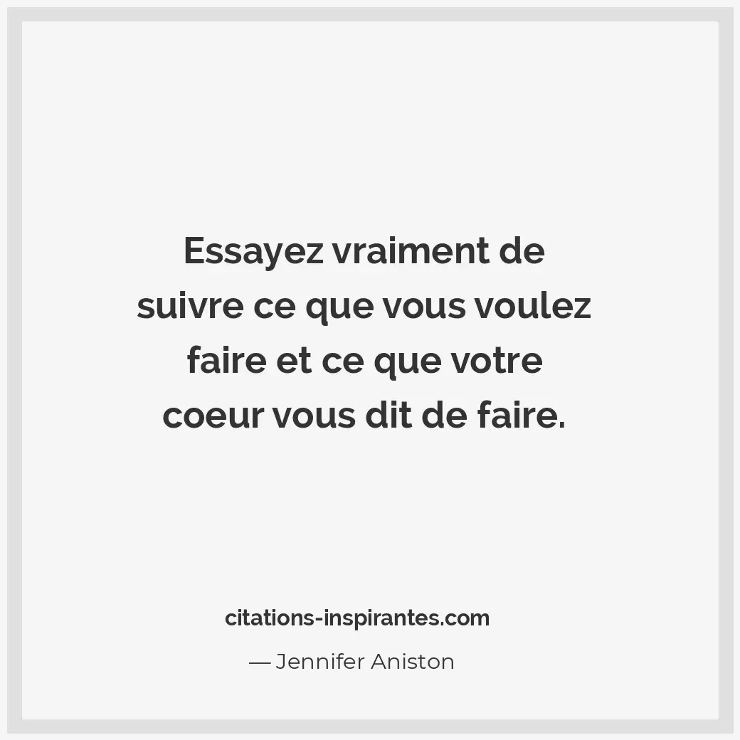 Citation de Jennifer Aniston