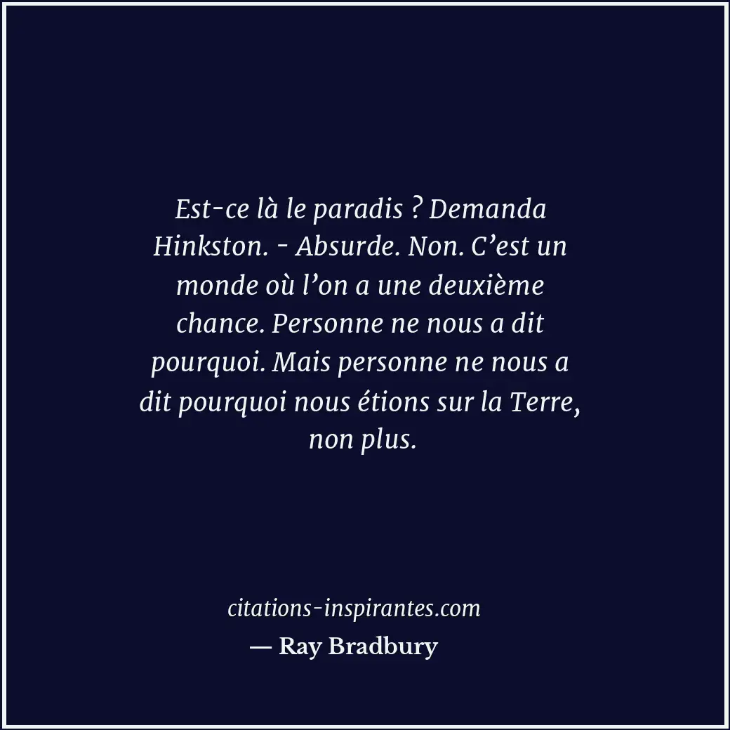 Citation de Ray Bradbury