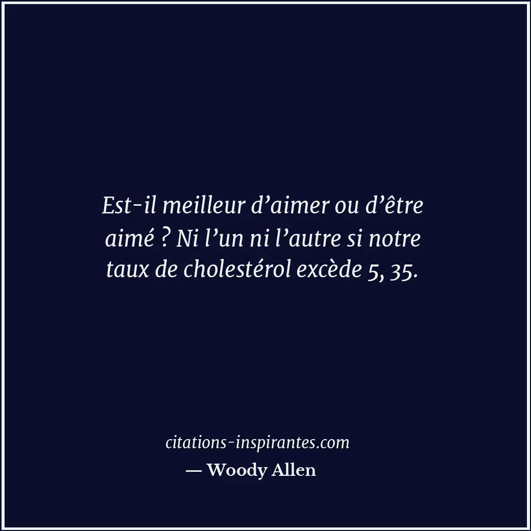 Citation de Woody Allen