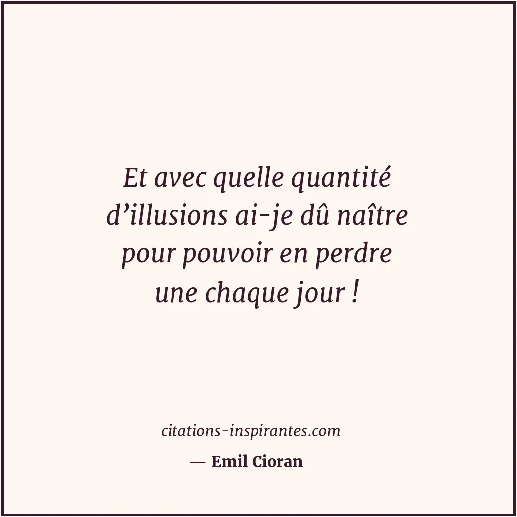 Citation de Emil Cioran