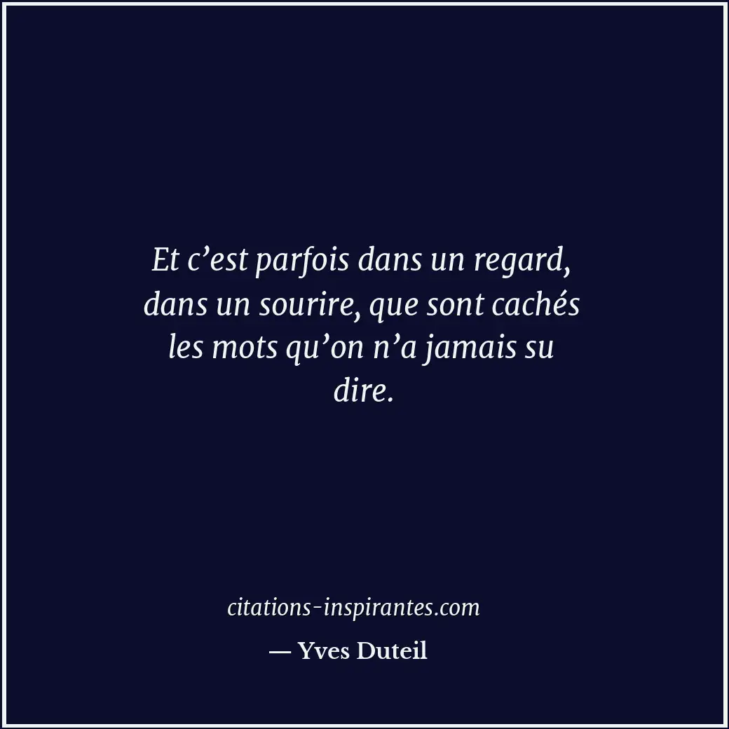 Citation de Yves Duteil