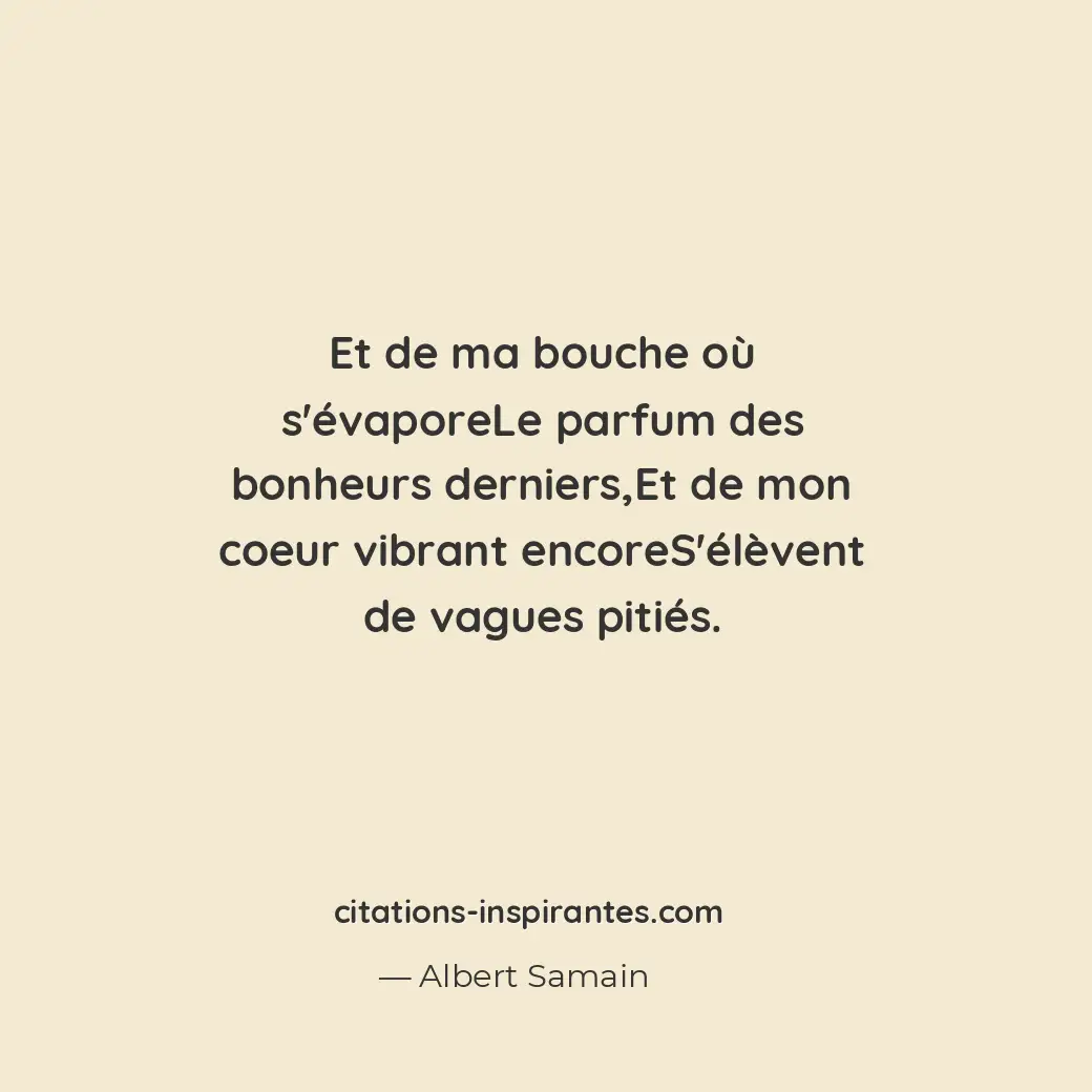 Citation de Albert Samain