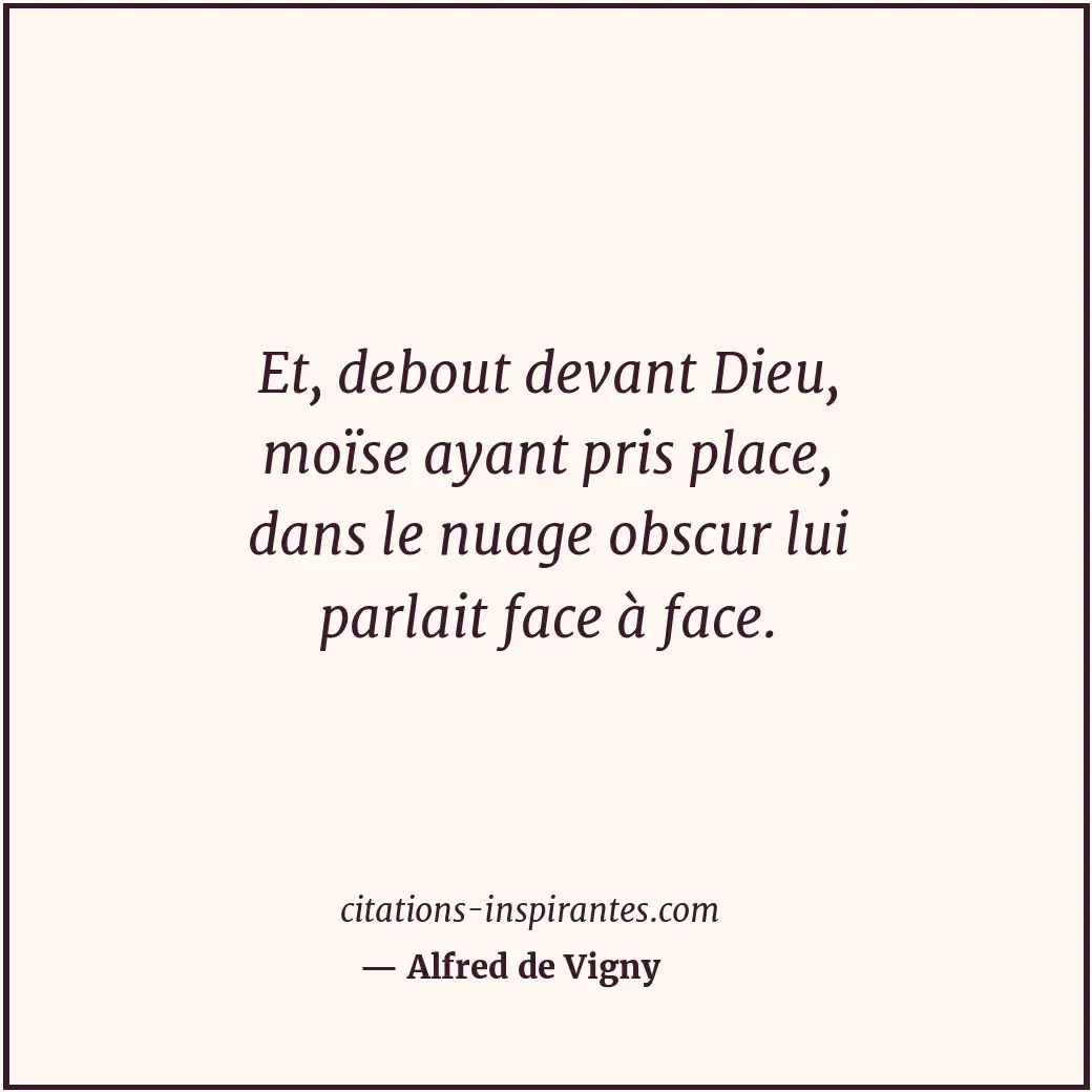 Citation de Alfred de Vigny