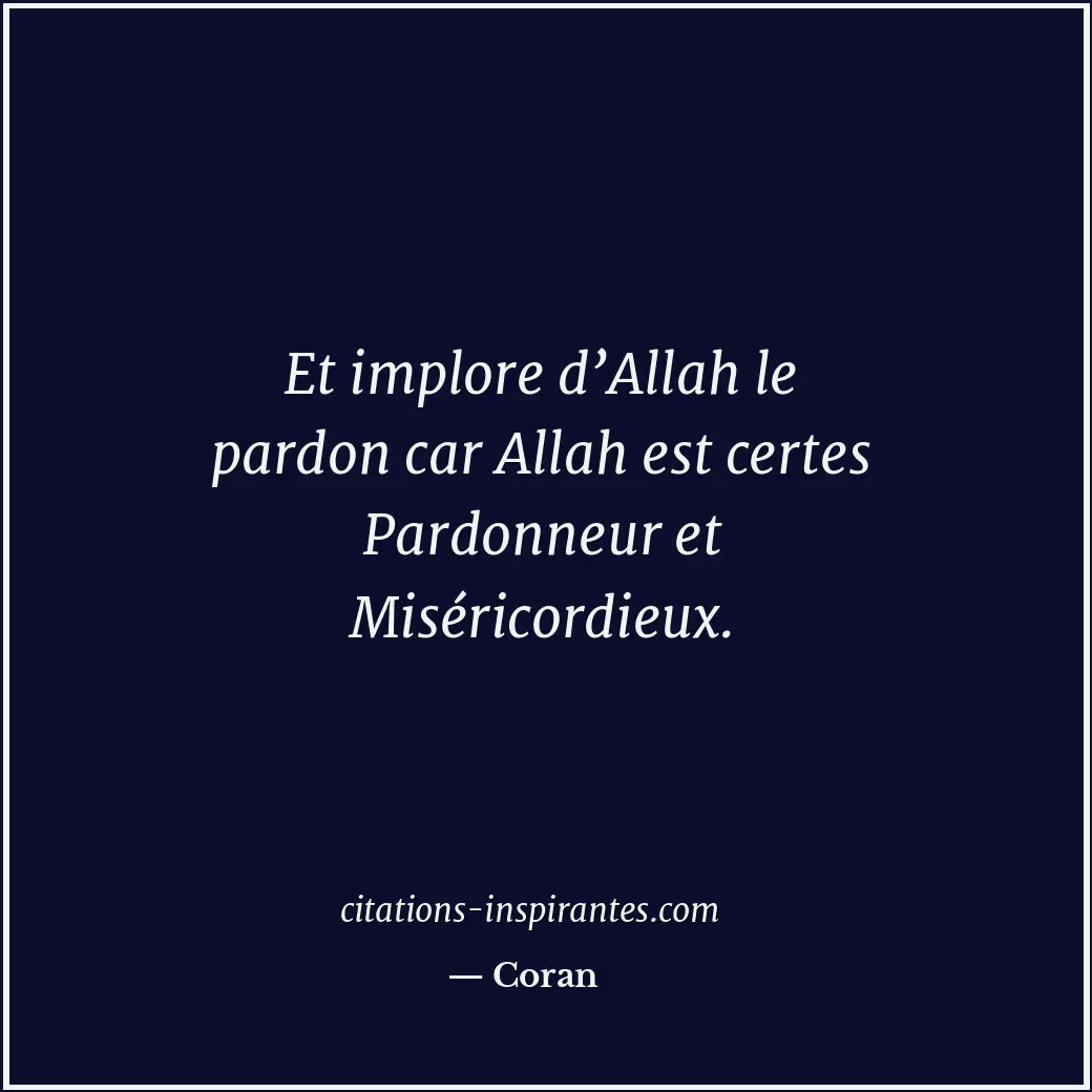 Citation de Coran