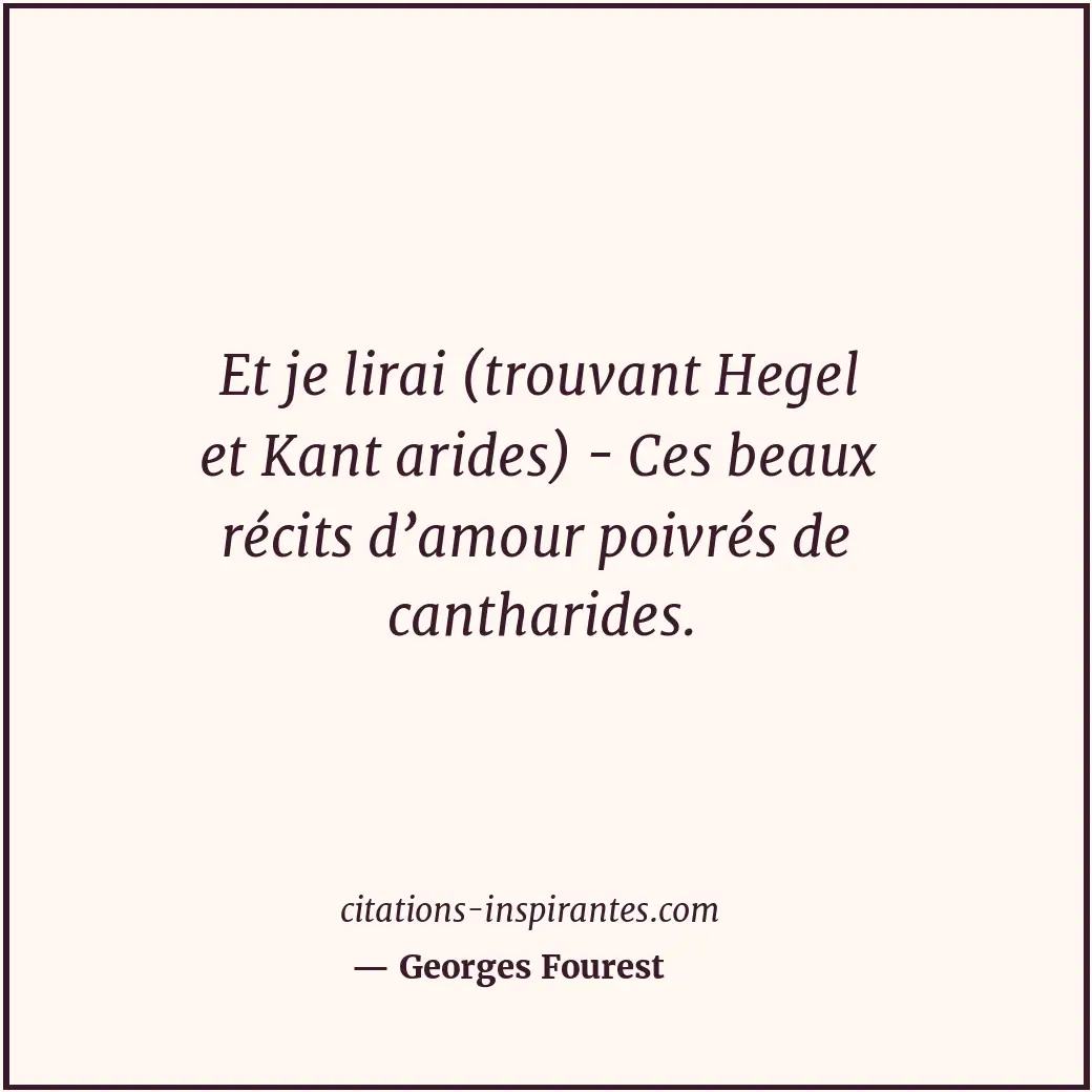 Citation de Georges Fourest