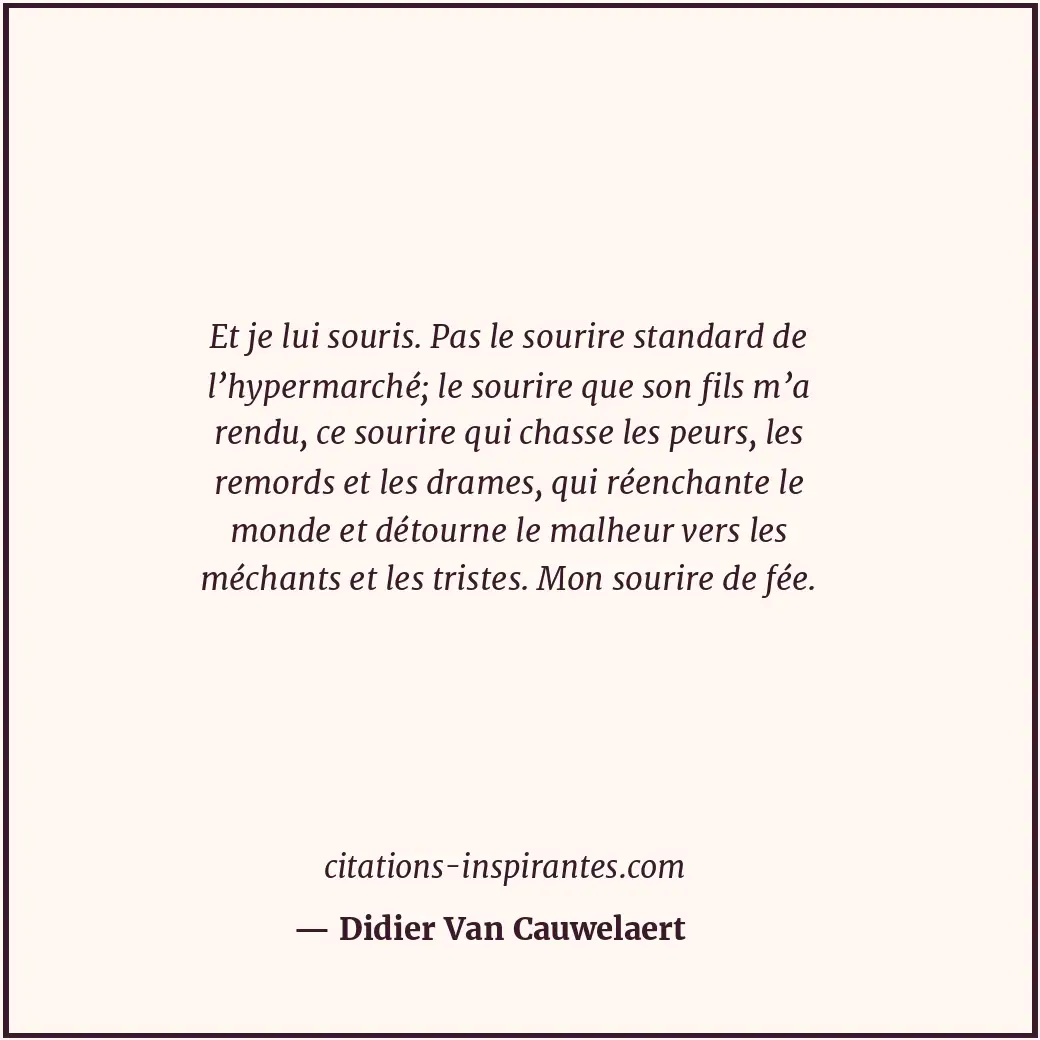Citation de Didier Van Cauwelaert