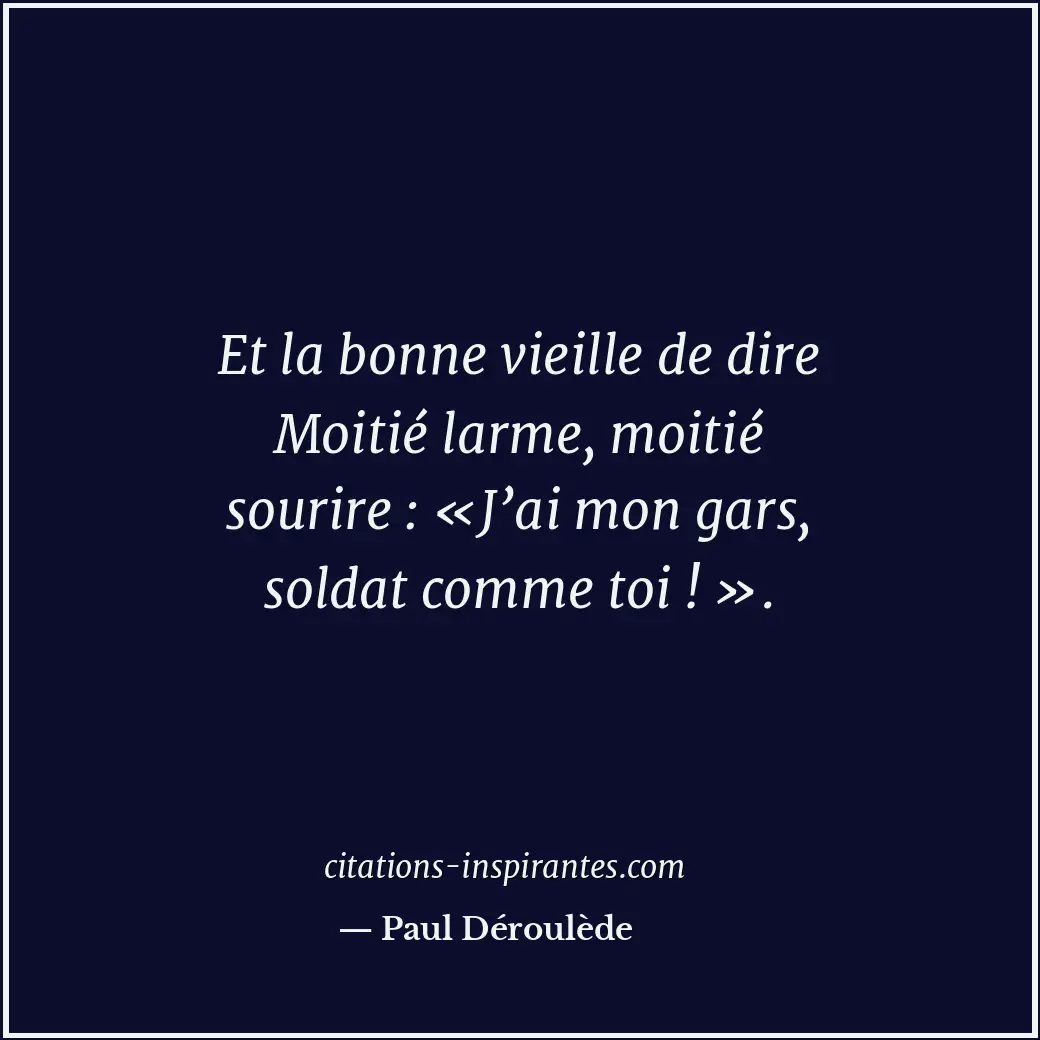 Citation de Paul Déroulède