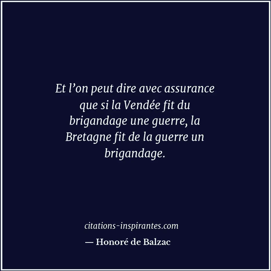 Citation de Honoré de Balzac