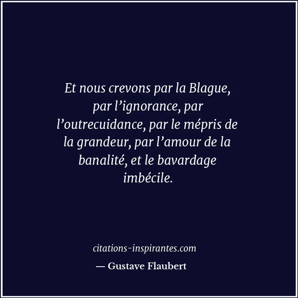 Citation de Gustave Flaubert