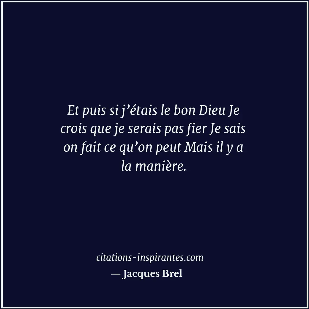 Citation de Jacques Brel