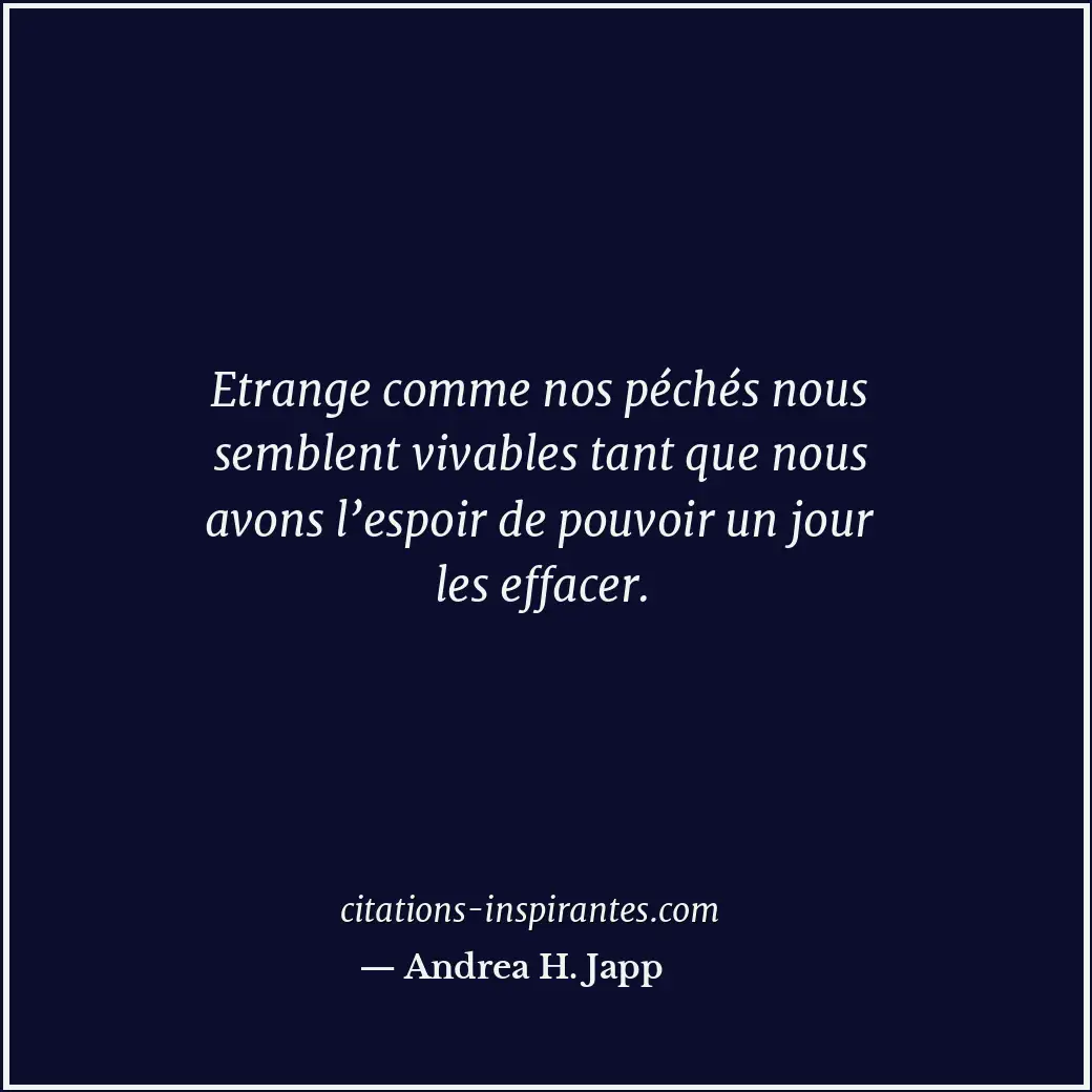 Citation de Andrea H. Japp