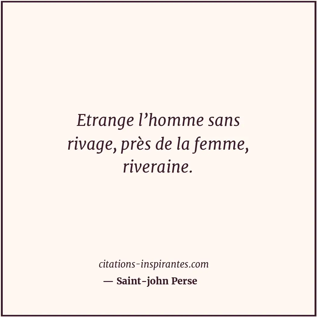 Citation de Saint-john Perse