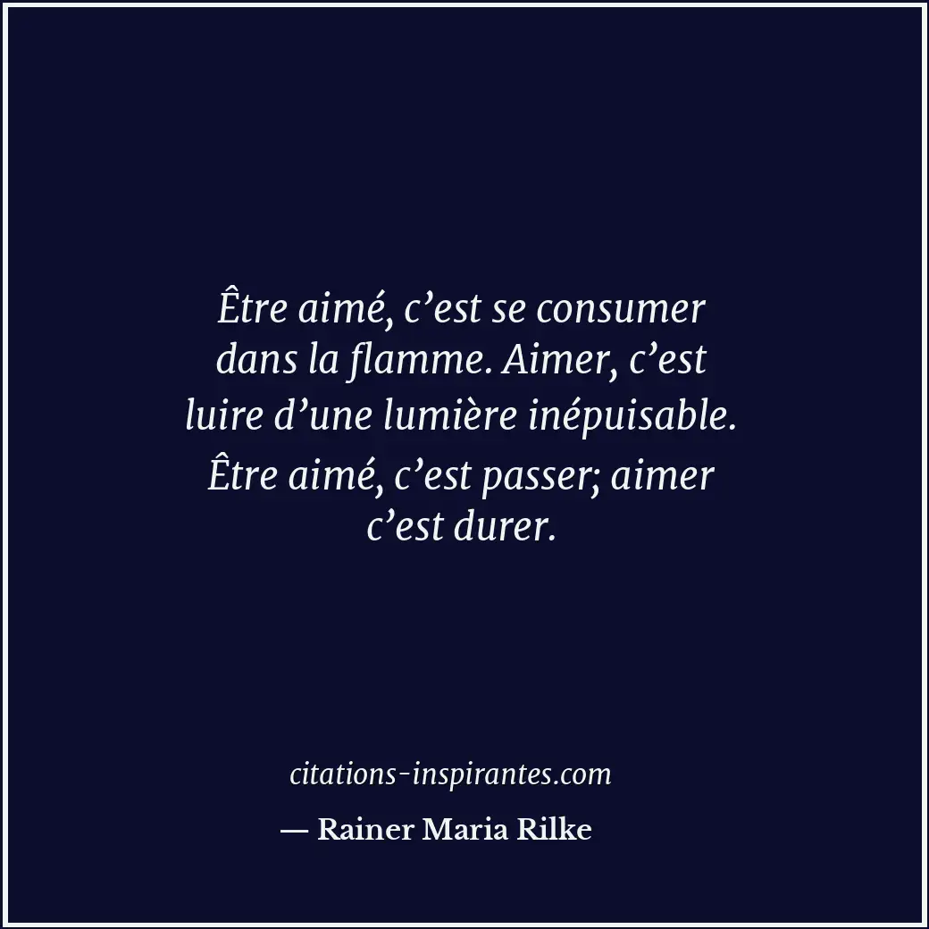 Citation de Rainer Maria Rilke