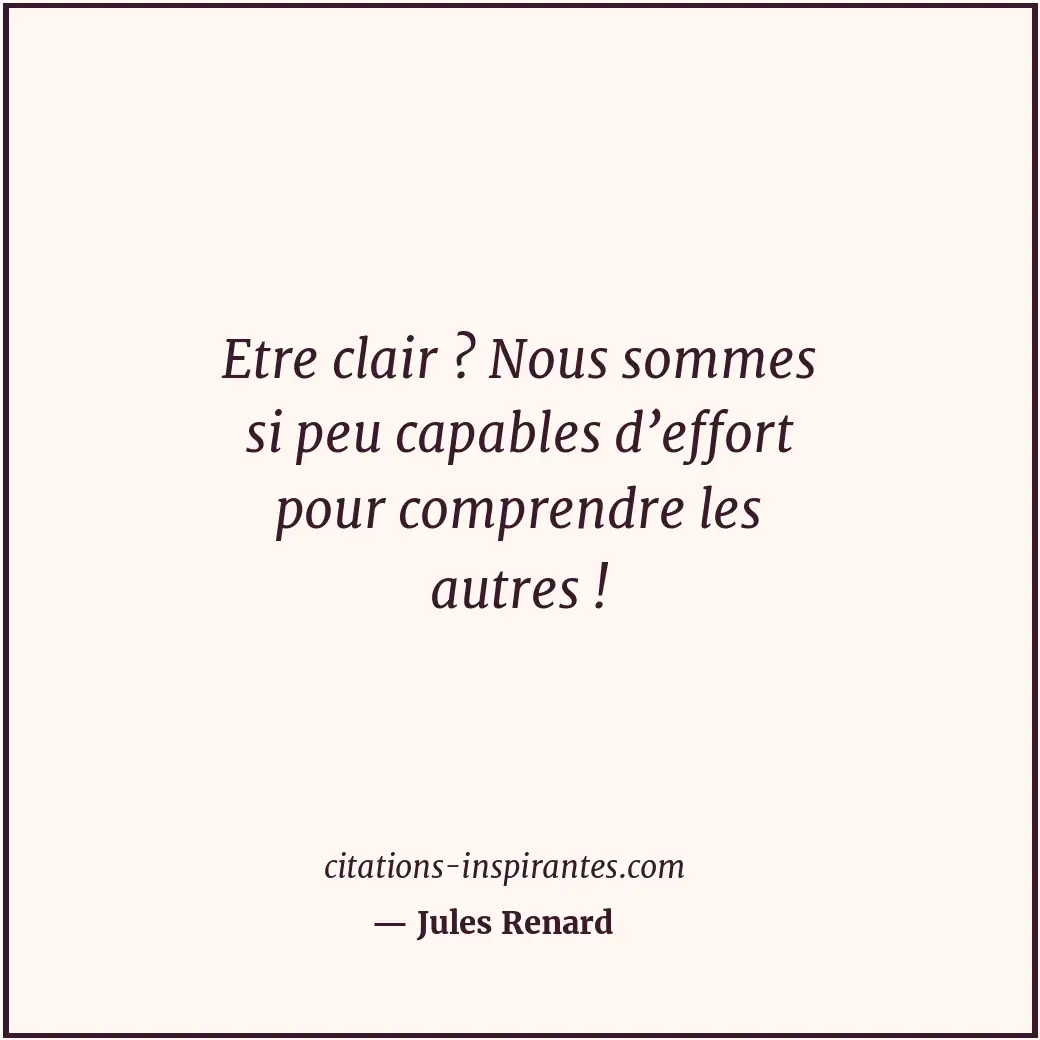 Citation de Jules Renard