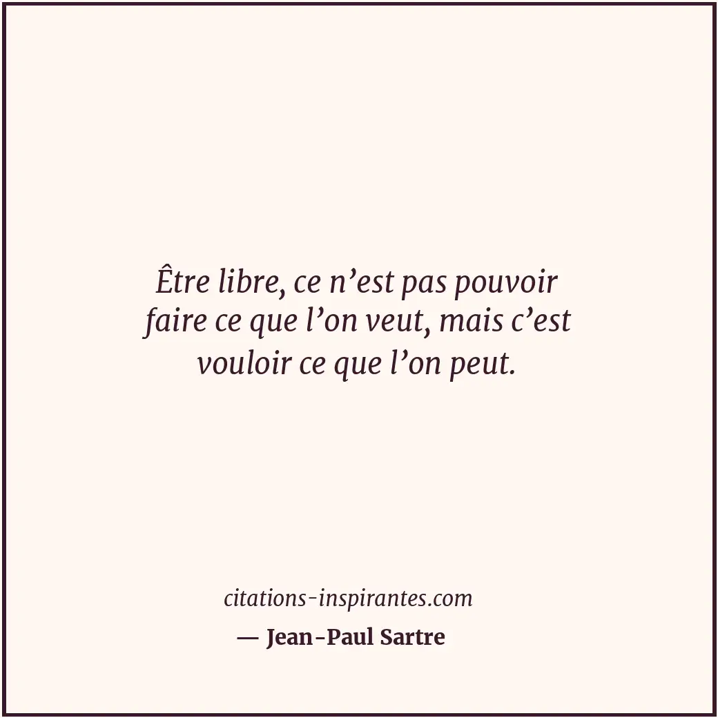 Citation de Jean-Paul Sartre