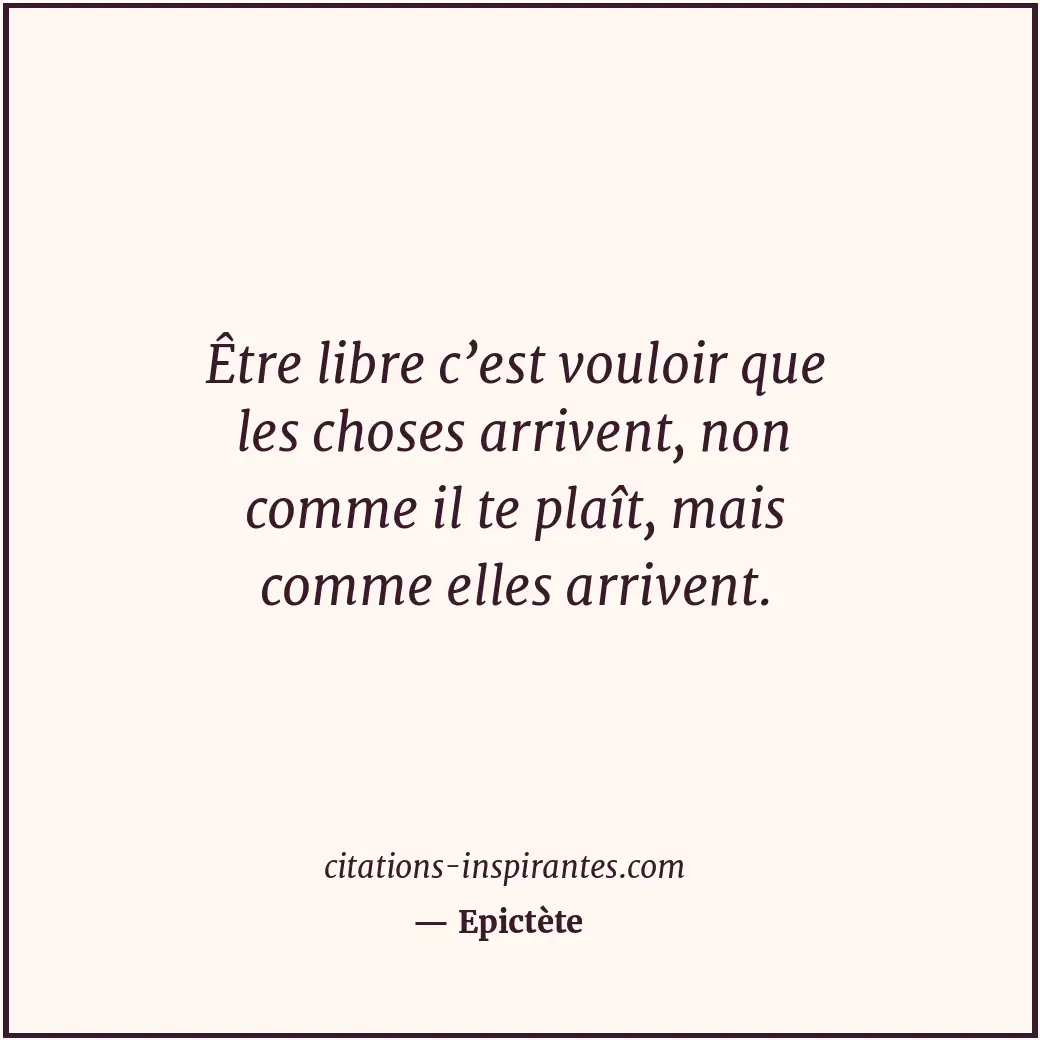 Citation de Epictète