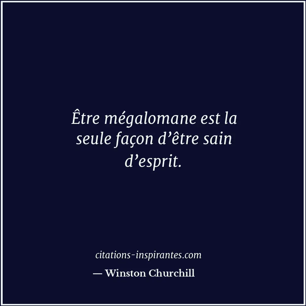 Citation de Winston Churchill