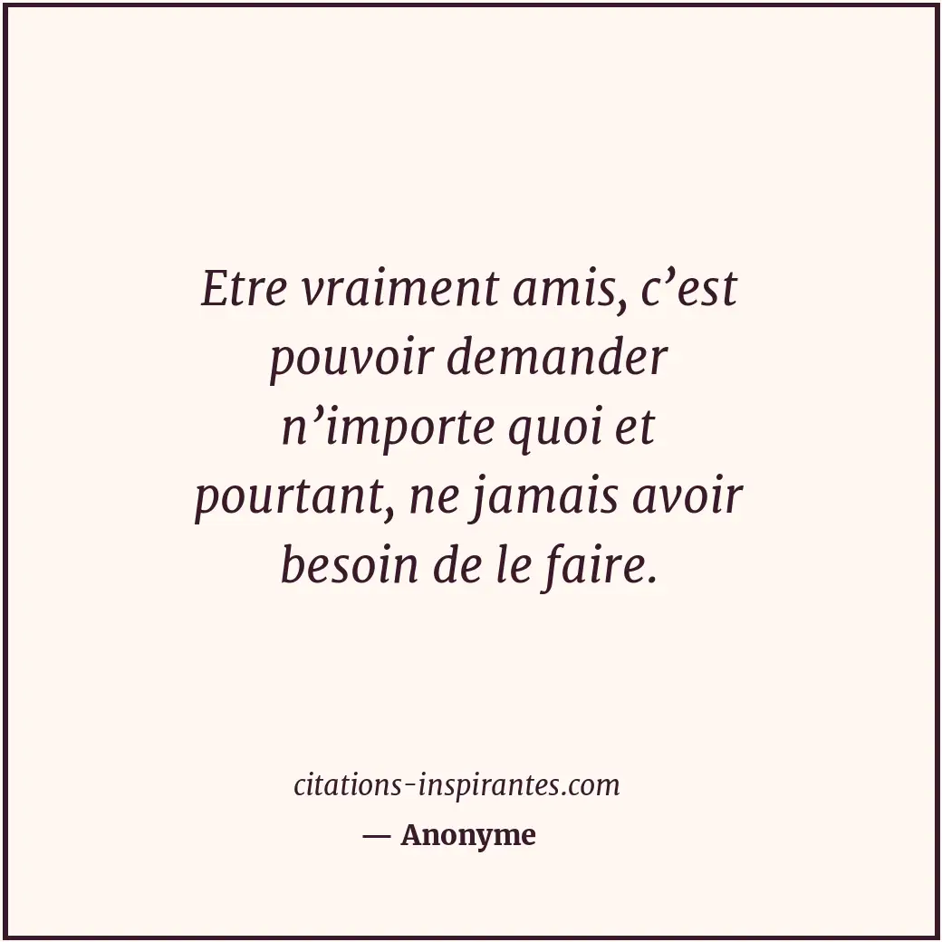 Citation de Anonyme