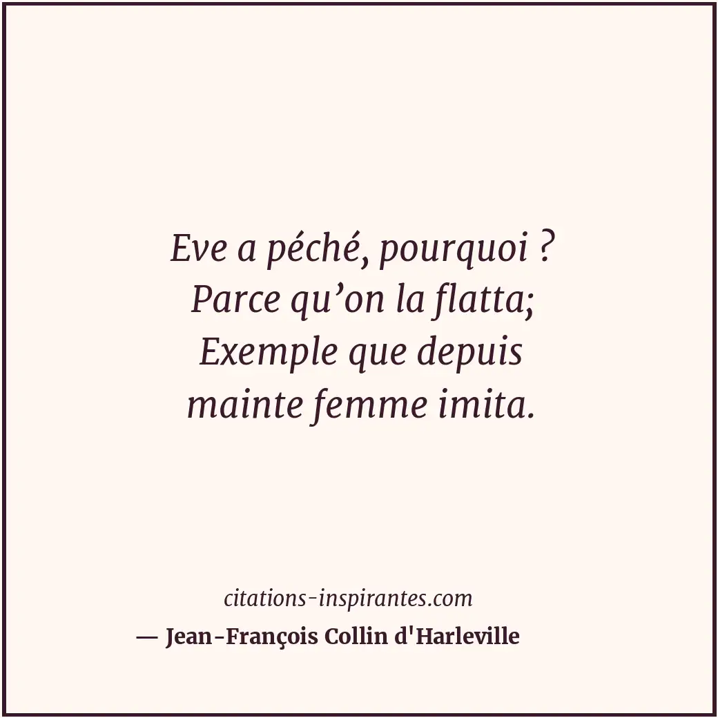 Citation de Jean-François Collin d'Harleville