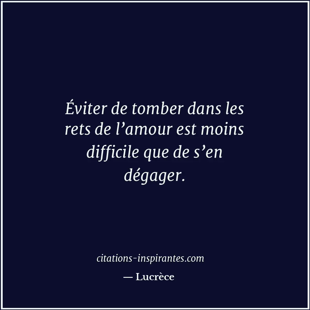 Citation de Lucrèce