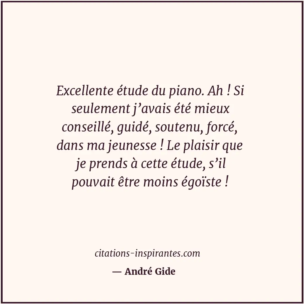 Citation de André Gide
