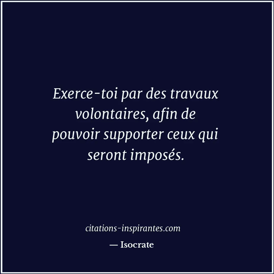Citation de Isocrate