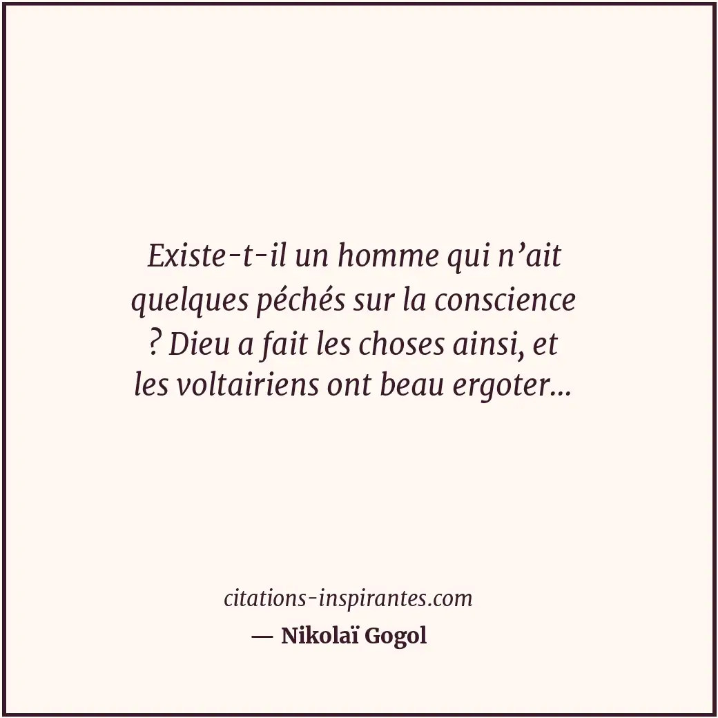 Citation de Nikolaï Gogol