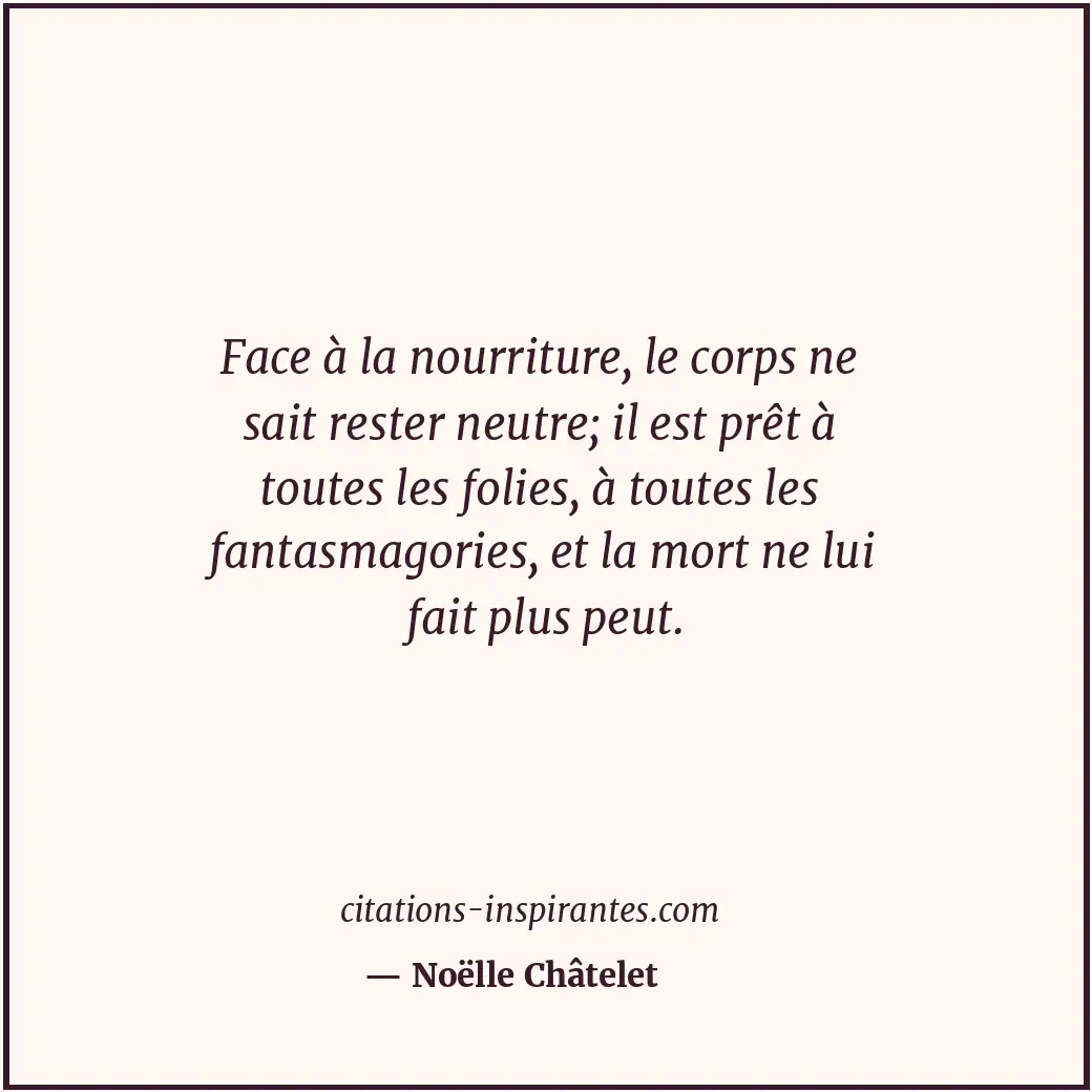 Citation de Noëlle Châtelet