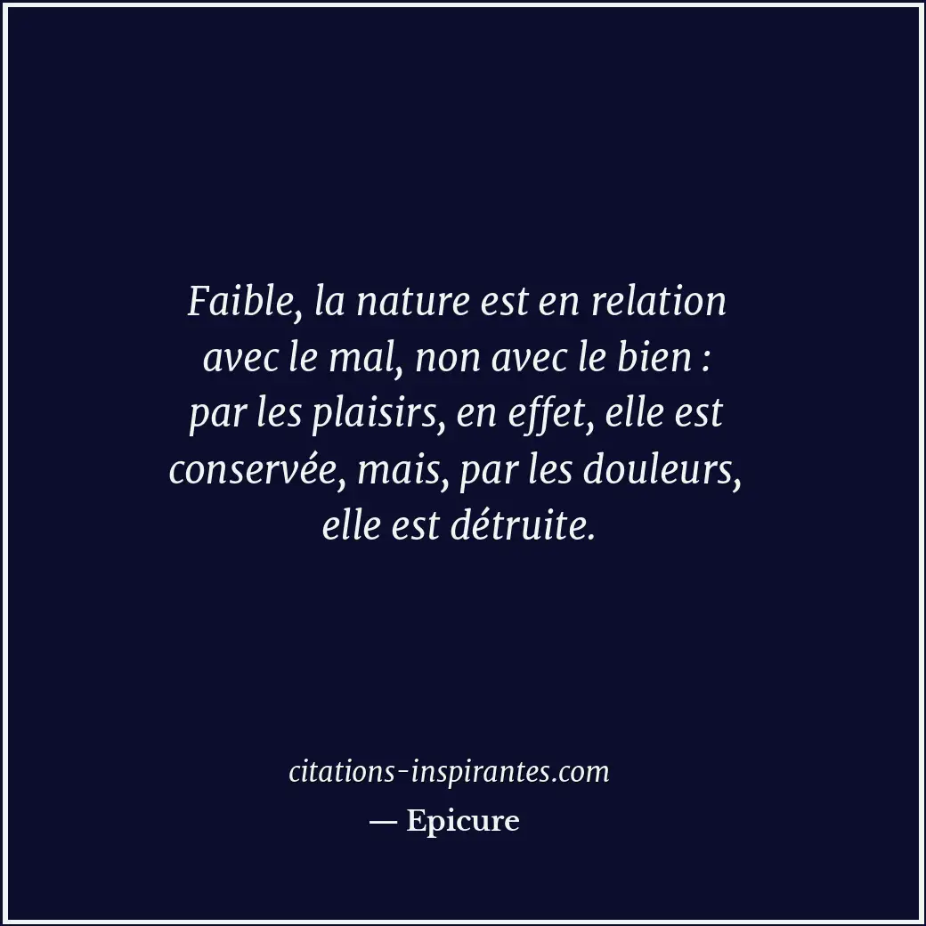 Citation de Epicure