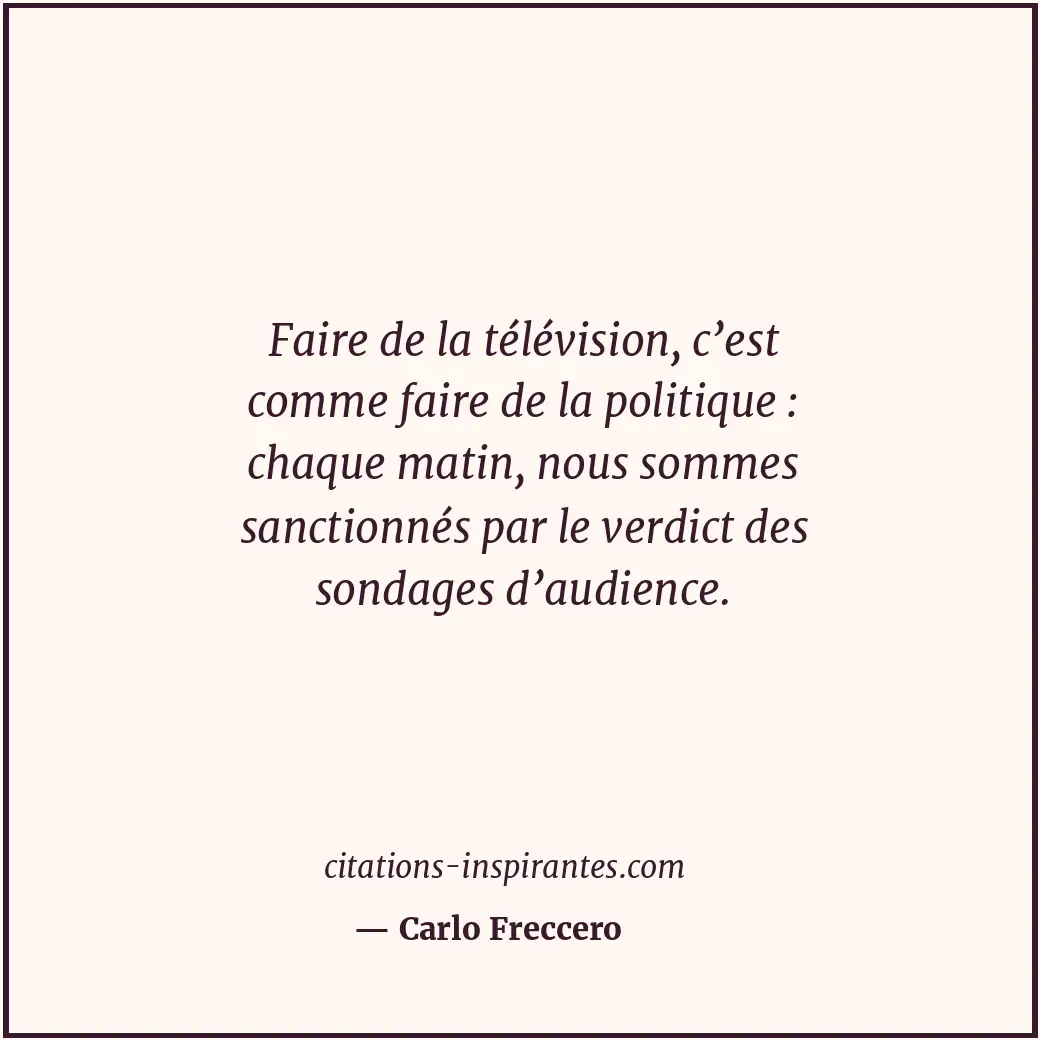 Citation de Carlo Freccero