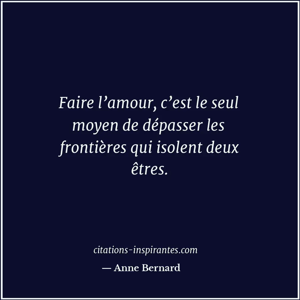 Citation de Anne Bernard