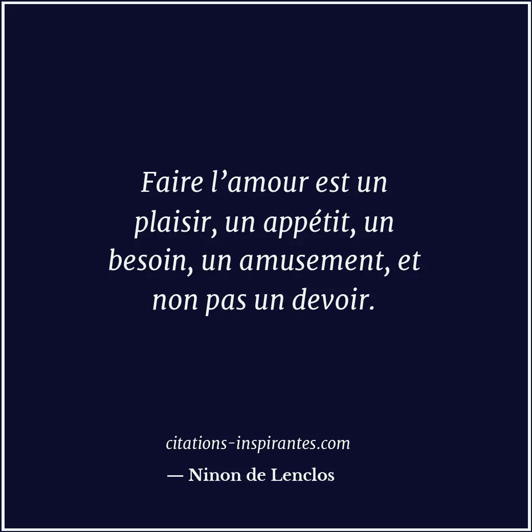 Citation de Ninon de Lenclos