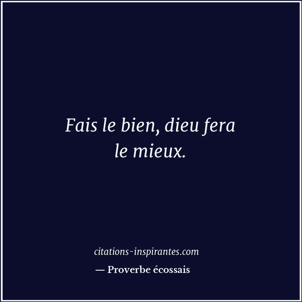 Citation de Proverbe écossais