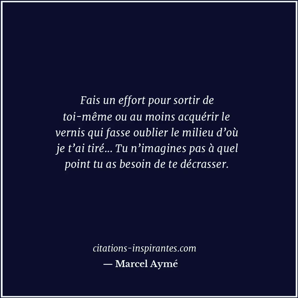 Citation de Marcel Aymé