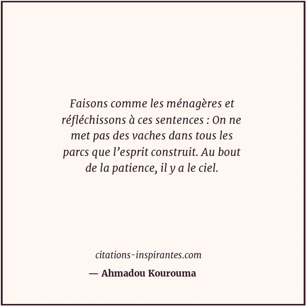 Citation de Ahmadou Kourouma